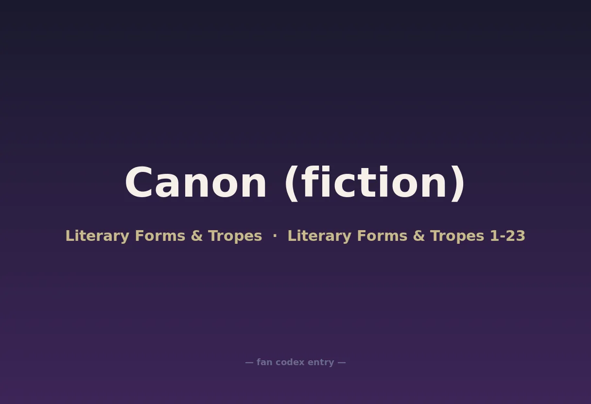 Canon (fiction)
