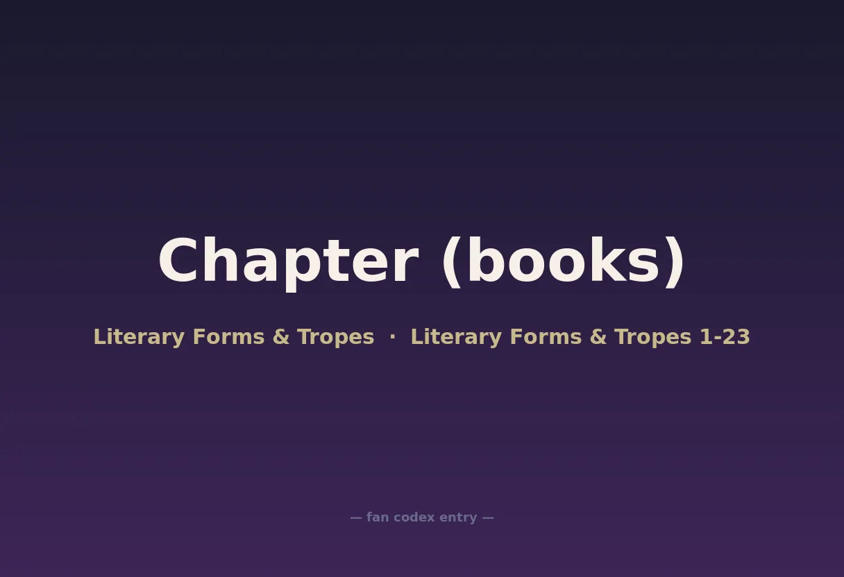 Chapter (books)